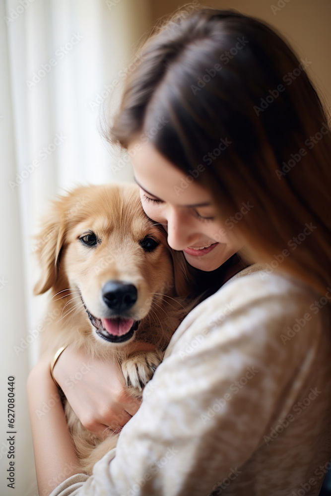 An image highlighting the role of pets in providing emotional support.
