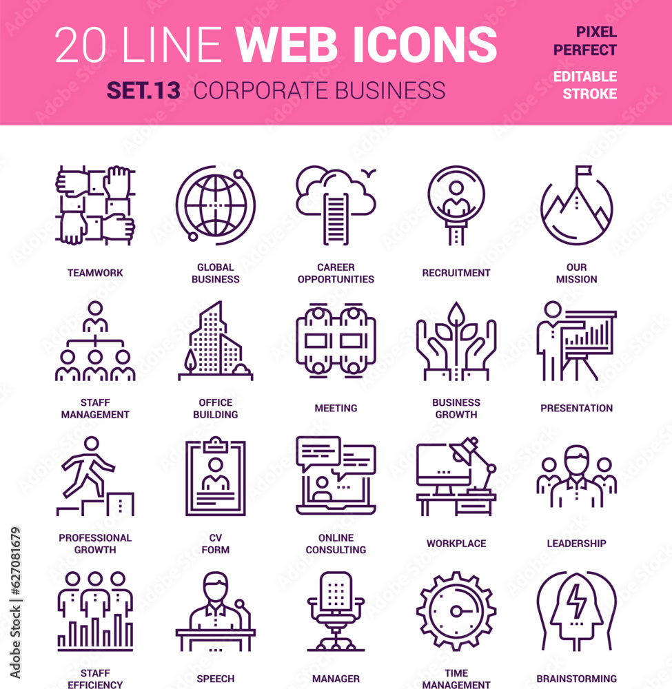 Corporate Business Icons Corporate Business Icons