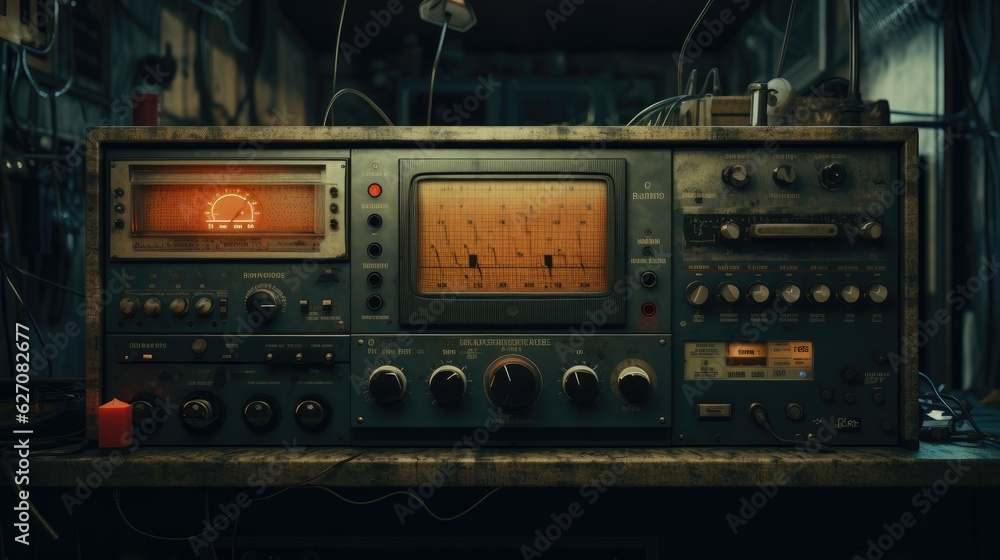 Fototapeta premium No signal to monitor lofi background.