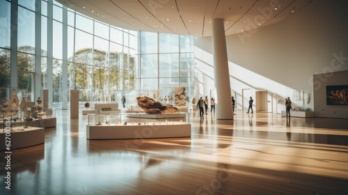 Fototapeta Naklejka Na Ścianę i Meble -  Modern museum interior design