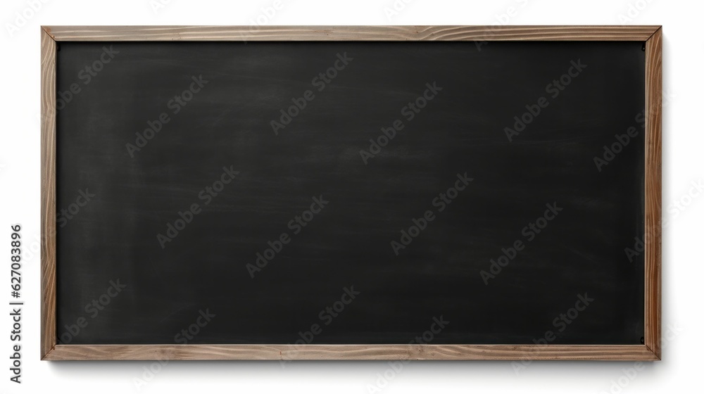 blank blackboard with chalk