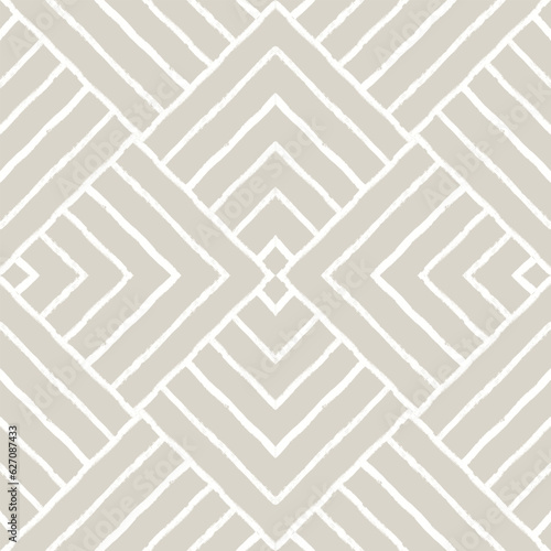 Geometric Minimalist Line Pattern. Nude Aesthetic Contemporary Seamless Vector Background.