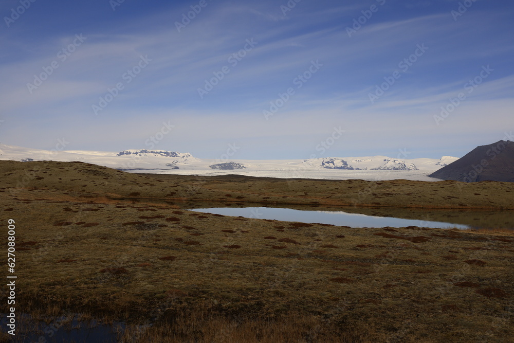 Mountain view in Vatnajökull National Park in South Iceland Mountain view in Vatnajökull National Park in South Iceland