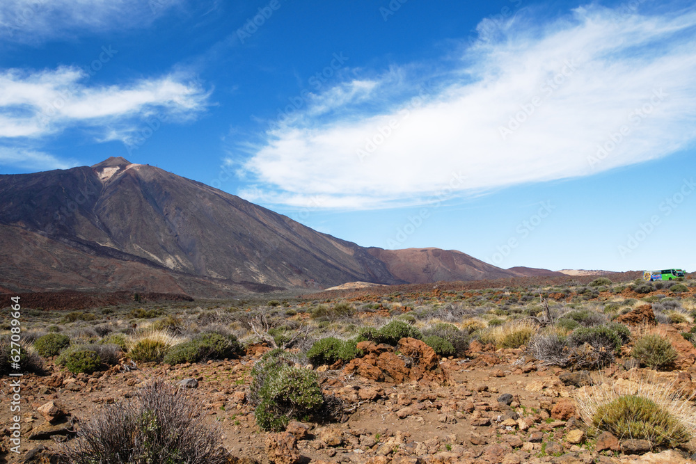 volcanic rocks of los Roques de Garcia in Parque Nacional del Teide on Tenerife island (Canary Islands, Spain) volcanic rocks of los Roques de Garcia in Parque Nacional del Teide on Tenerife island (Canary Islands, Spain)