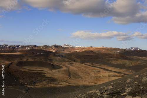 View in the Myvtan National park located in northern Iceland in the vicinity of the Krafla volcano © clement