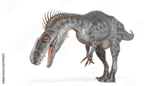 monolophosaurus is looking down in eating pose © DM7