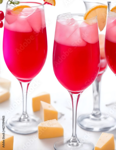 Refreshing Pink Mojitos