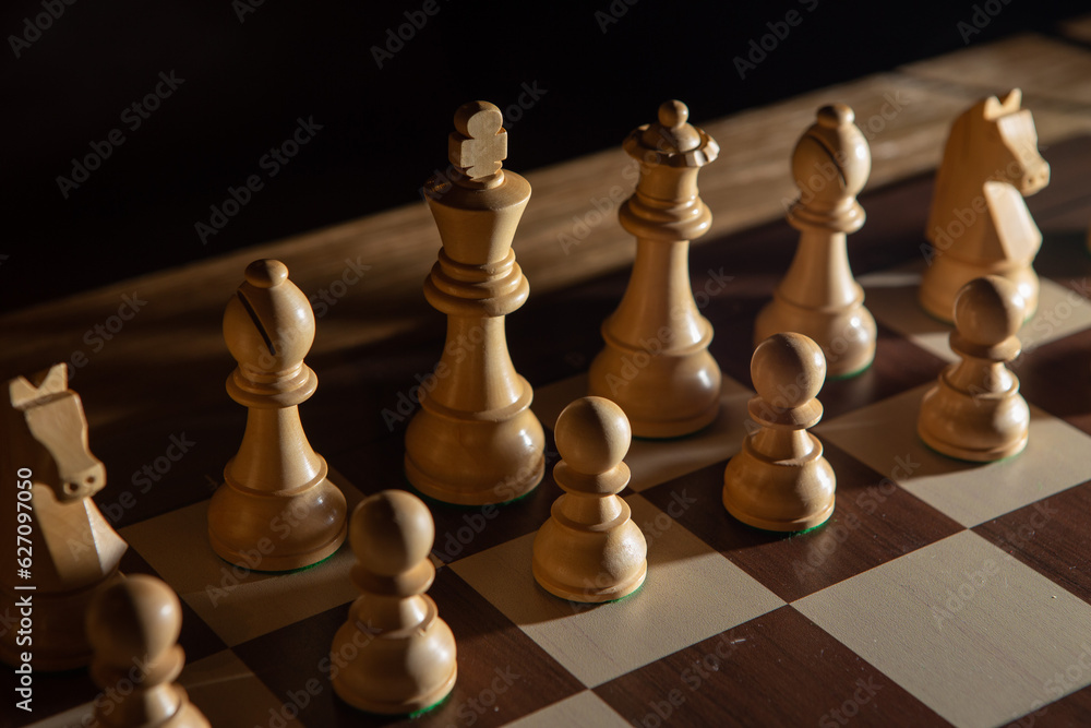 chess on chess board game chess on chess board game