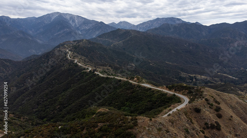 Glendora Mountain Road in, San Gabriel Mountains near Mount Baldy, California