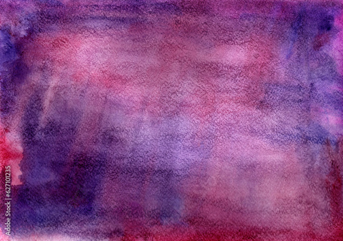 .abstract violet watercolor background with watercolor splashes