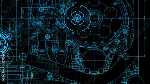 Animated illustration of engineering