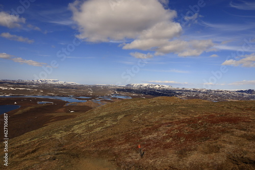 Fotografie Mývatn is a shallow lake located in an area of active volcanism in northern Icel