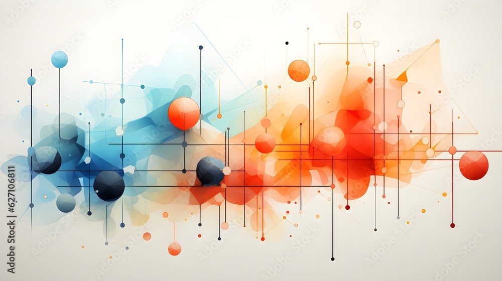 Interconnected Simplicity: Abstract Internet Depiction Interconnected Simplicity: Abstract Internet Depiction