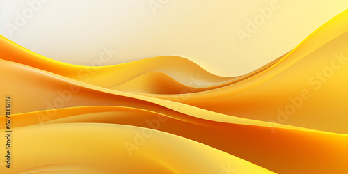 abstract yellow and orange background with smooth lines created with AI 