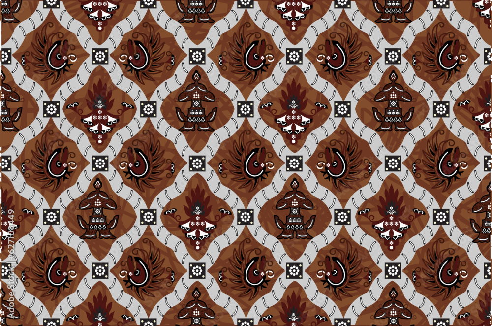 The development of the Sidomukti Batik Motif, the cloth worn by the bridal couple at the wedding. The development of the Sidomukti Batik Motif, the cloth worn by the bridal couple at the wedding.