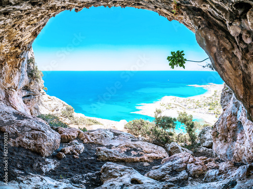 Cave rocks by the sea