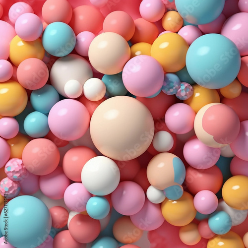 bubble gum background pastel colours © donna