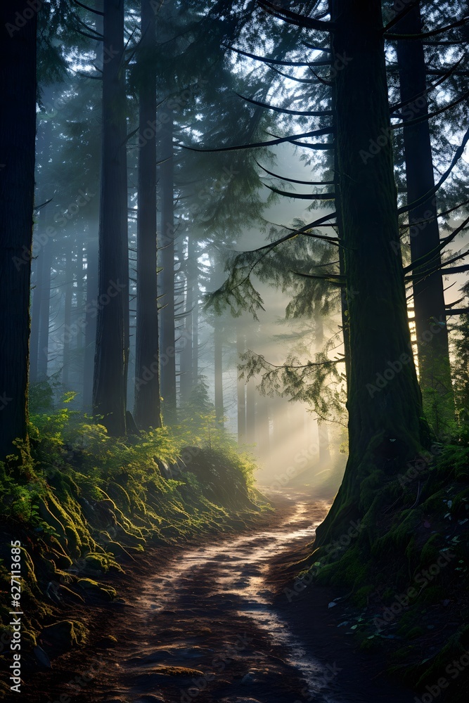 Capture the essence of a mystical forest