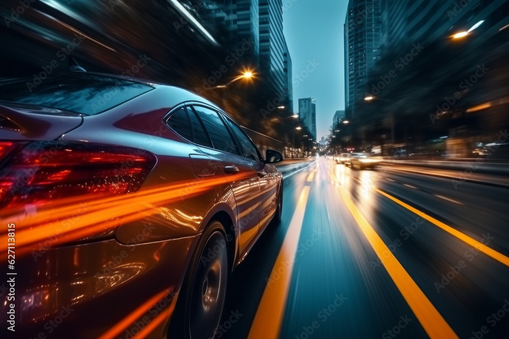 Night city lights in motion. Evening rides. Abstract background of night trips for fun. Background Night city lights in motion. Evening rides. Abstract background of night trips for fun. Background