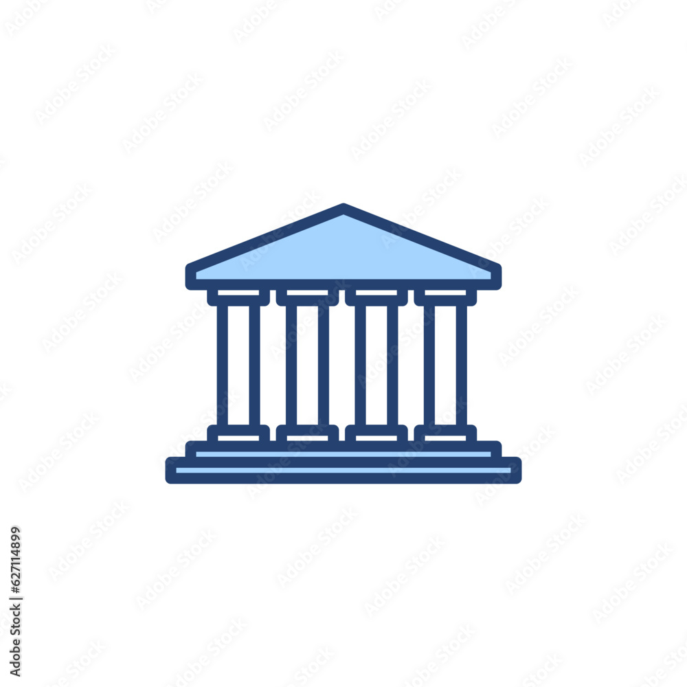 Bank icon vector. Bank sign and symbol, museum, university Bank icon vector. Bank sign and symbol, museum, university