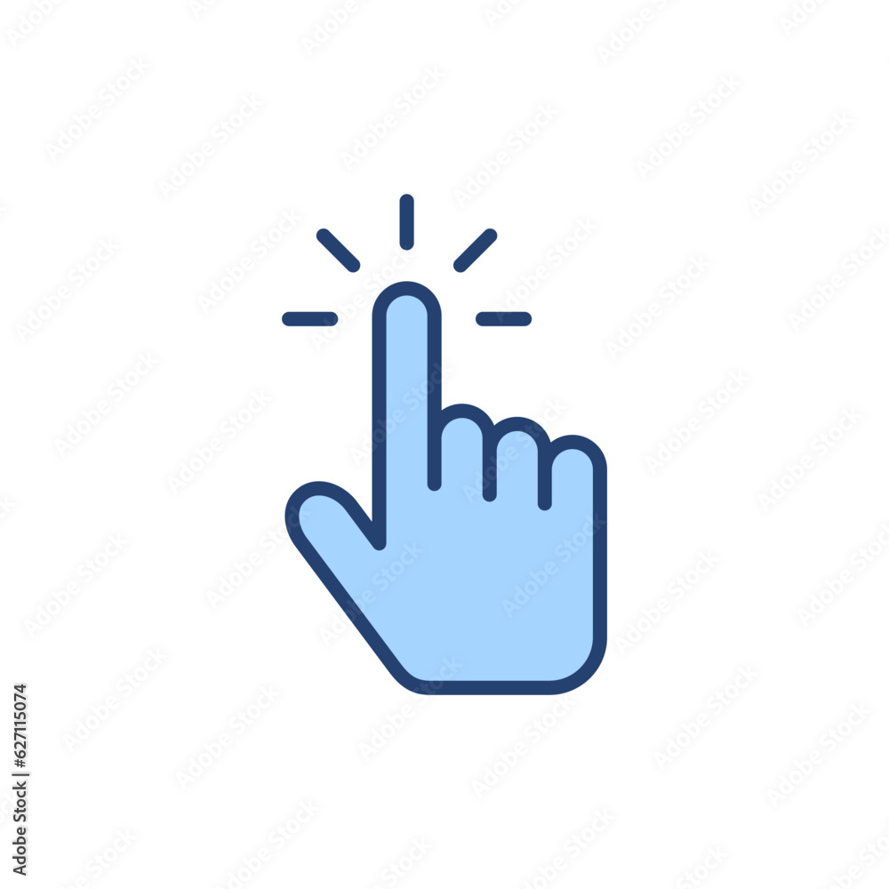 Hand cursor icon vector. cursor sign and symbol. hand cursor icon clik Hand cursor icon vector. cursor sign and symbol. hand cursor icon clik
