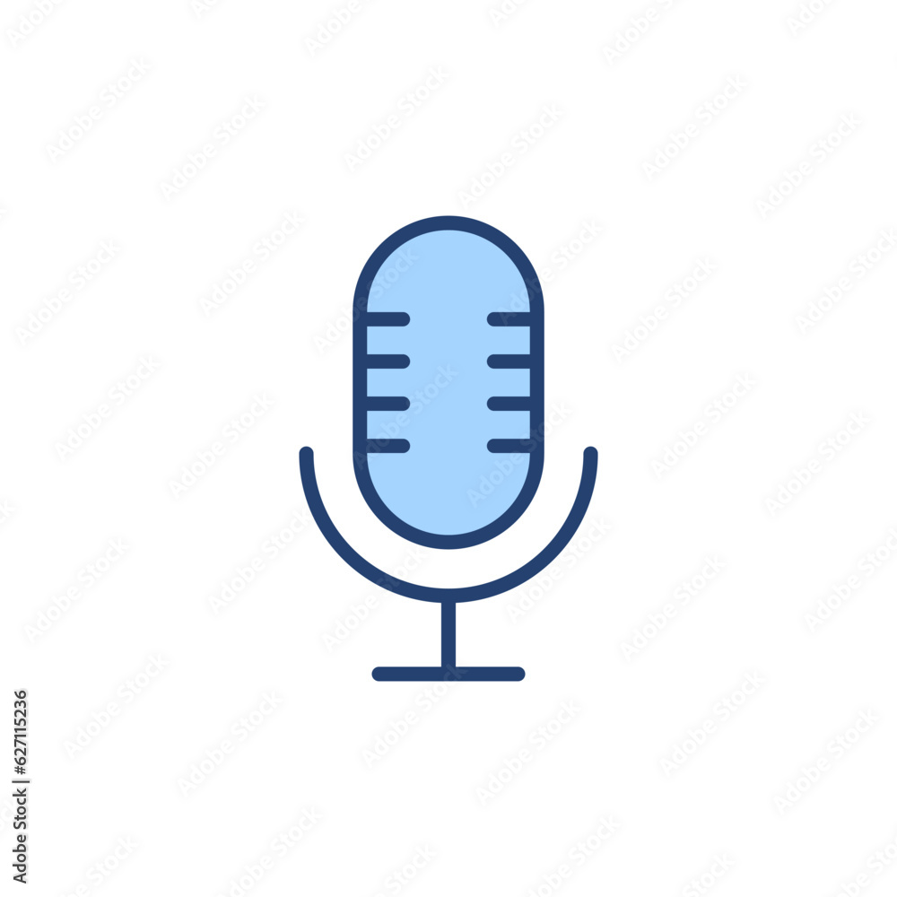 Microphone icon vector. karaoke sign and symbol Microphone icon vector. karaoke sign and symbol