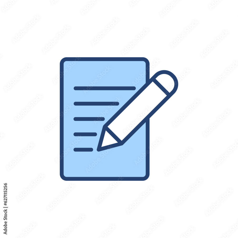 Note icon vector. notepad sign and symbol Note icon vector. notepad sign and symbol