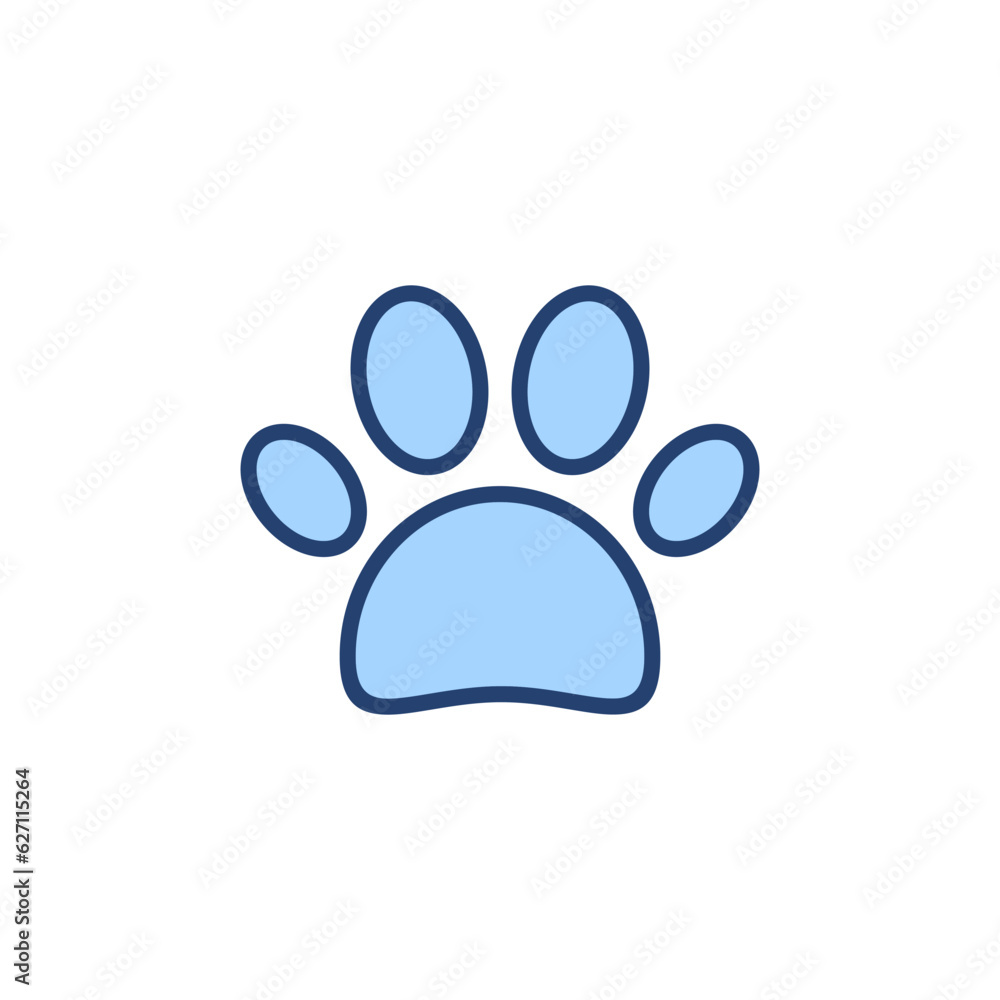Paw icon vector. paw print sign and symbol. dog or cat paw Paw icon vector. paw print sign and symbol. dog or cat paw