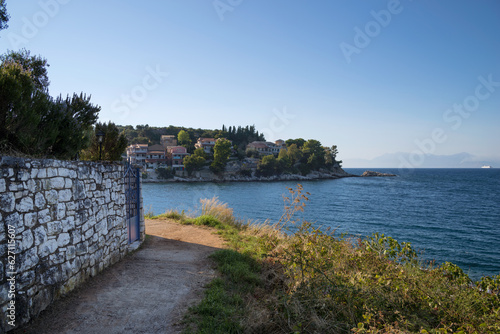 Amazing scenery by the sea in Kassiopi village, Corfu, Greece © kokixx