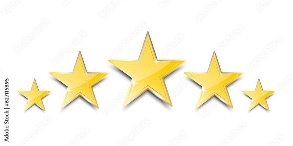 Five stars customer product rating. Vector illustration. EPS 10. Five stars customer product rating. Vector illustration. EPS 10.
