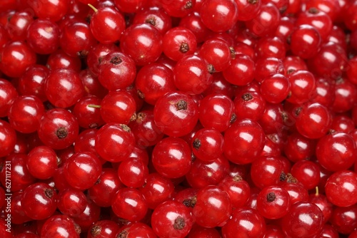 Many tasty fresh red currants as background  closeup