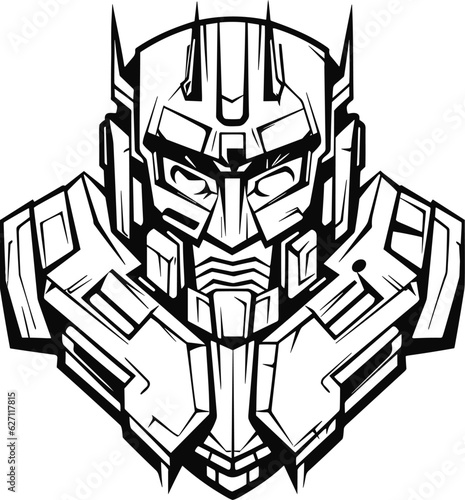 Canvas Print AutoBot cartoon coloring pages vector animals
