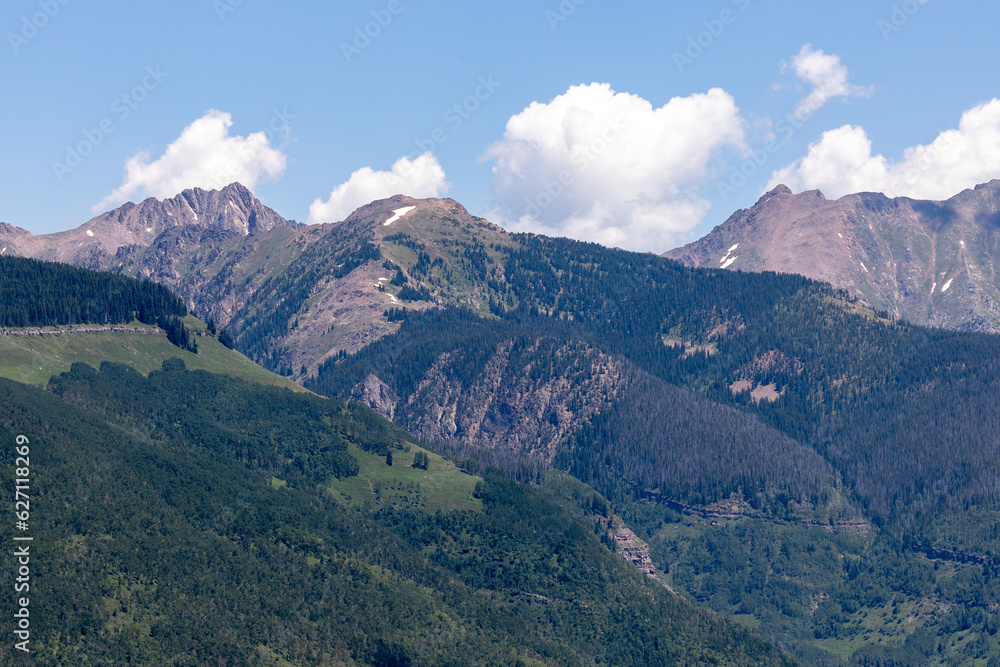 Landscapes in Vail Colorado, Summer Season in Colorado, Beautiful Landscapes on Mountain Tops