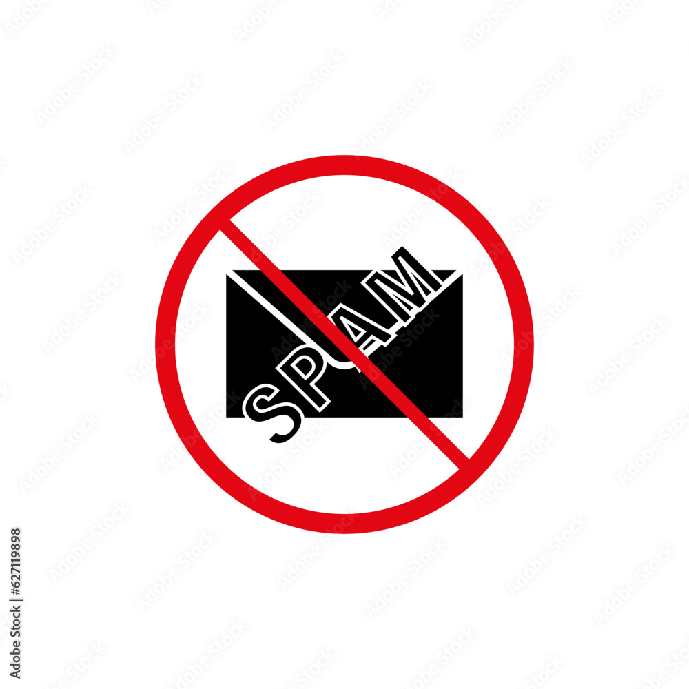 Spam mail icon. Junk email symbol. Electronic unsolicited messages icon. Vector illustration. EPS 10. Spam mail icon. Junk email symbol. Electronic unsolicited messages icon. Vector illustration. EPS 10.