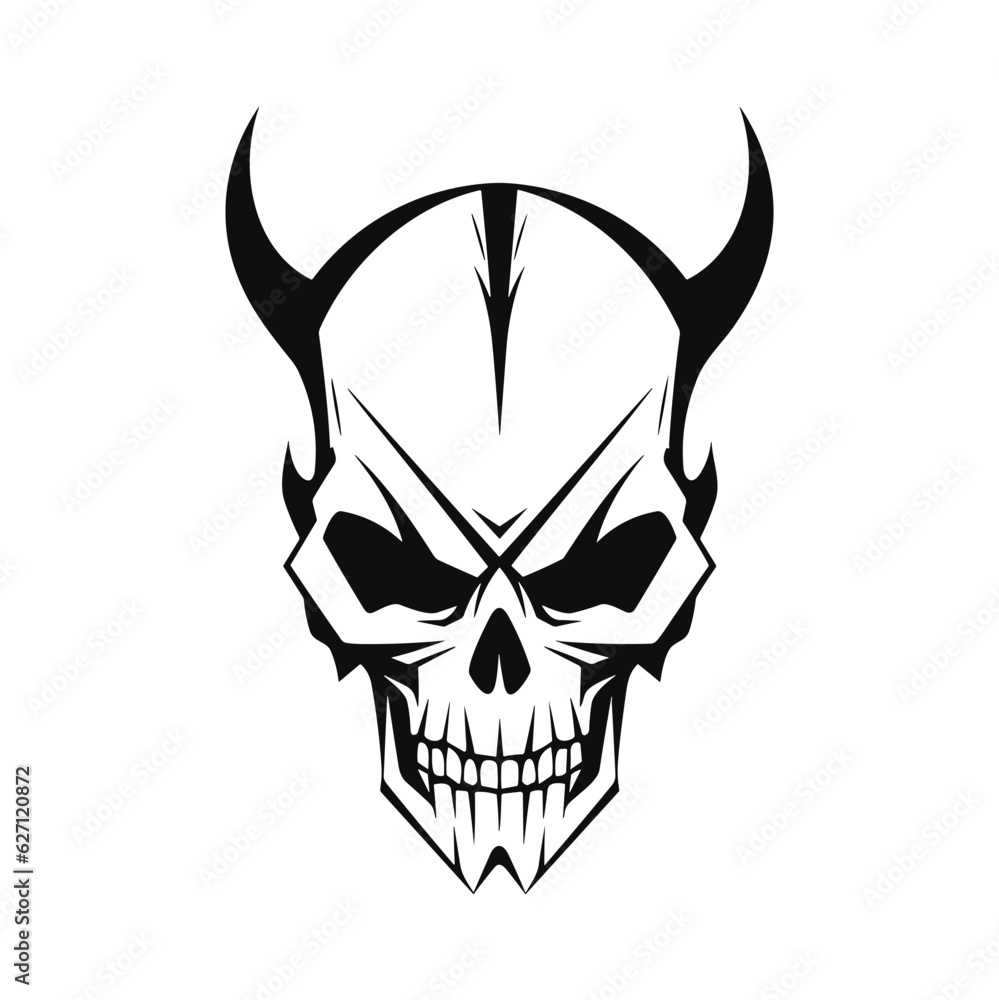Artistic vector of a skull illustration. Suitable for tattoo, design, and logo. Artistic vector of a skull illustration. Suitable for tattoo, design, and logo.