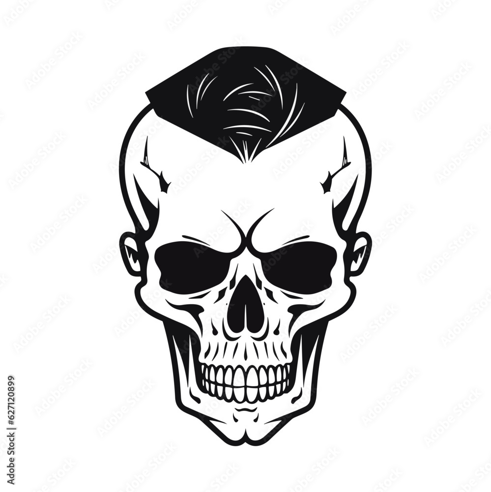 Artistic vector of a skull illustration. Suitable for tattoo, design, and logo. Artistic vector of a skull illustration. Suitable for tattoo, design, and logo.