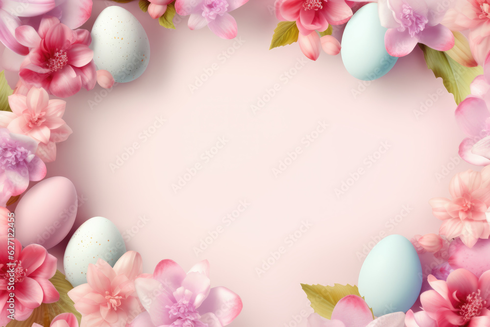Beautiful Easter Theme Frame Absctact Background Beautiful Easter Theme Frame Absctact Background
