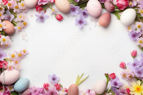 Beautiful Easter Theme Frame Absctact Background 