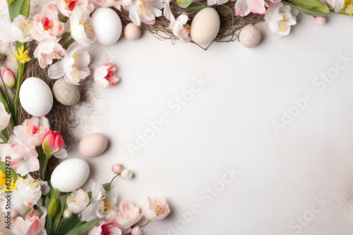 Beautiful Easter Theme Frame Absctact Background 