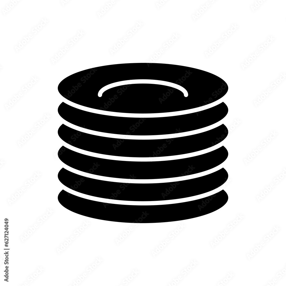 plates, dishes icon, vector, flat trendy style illustration on white background..eps plates, dishes icon, vector, flat trendy style illustration on white background..eps