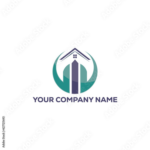 construction marketing logo design