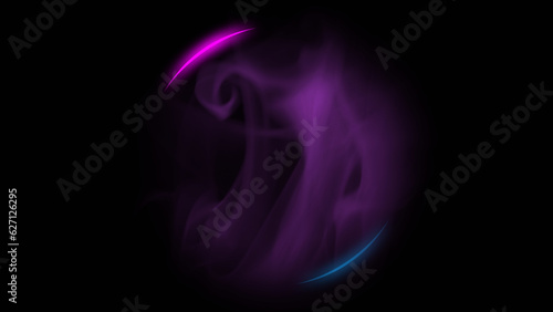 Quadro su tela Neon light sphere
