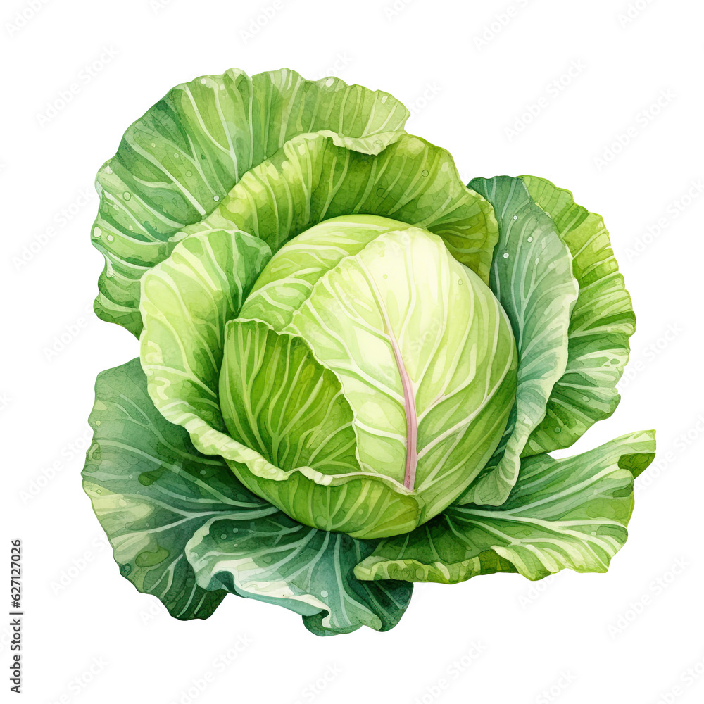 Cabbage isolated on white Cabbage isolated on white