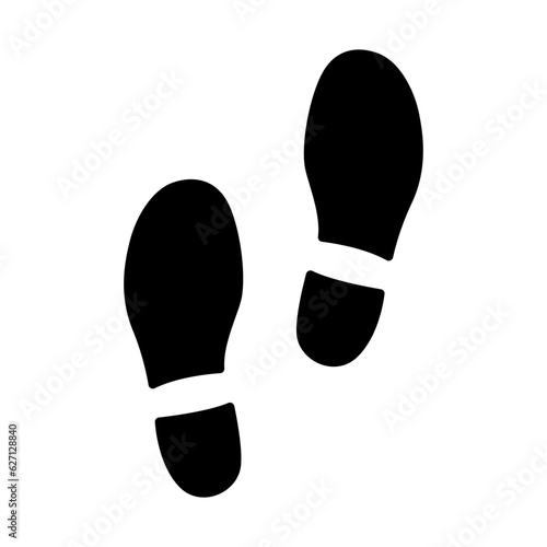 Footprints human icon vector on trendy design