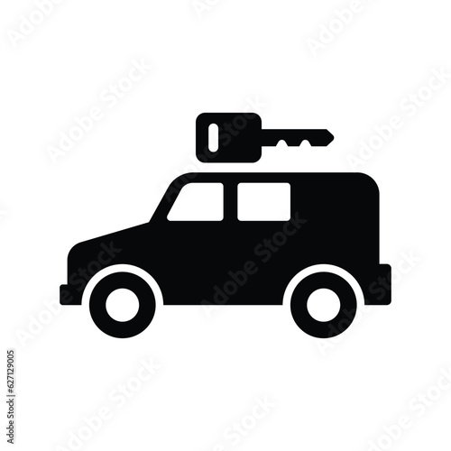 Car rental service icon design. isolated on white background. vector illustration