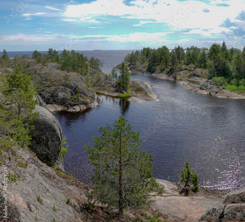 Islands on Ladoga lake