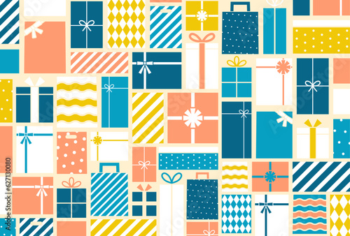 背景パターン_プレゼントボックス