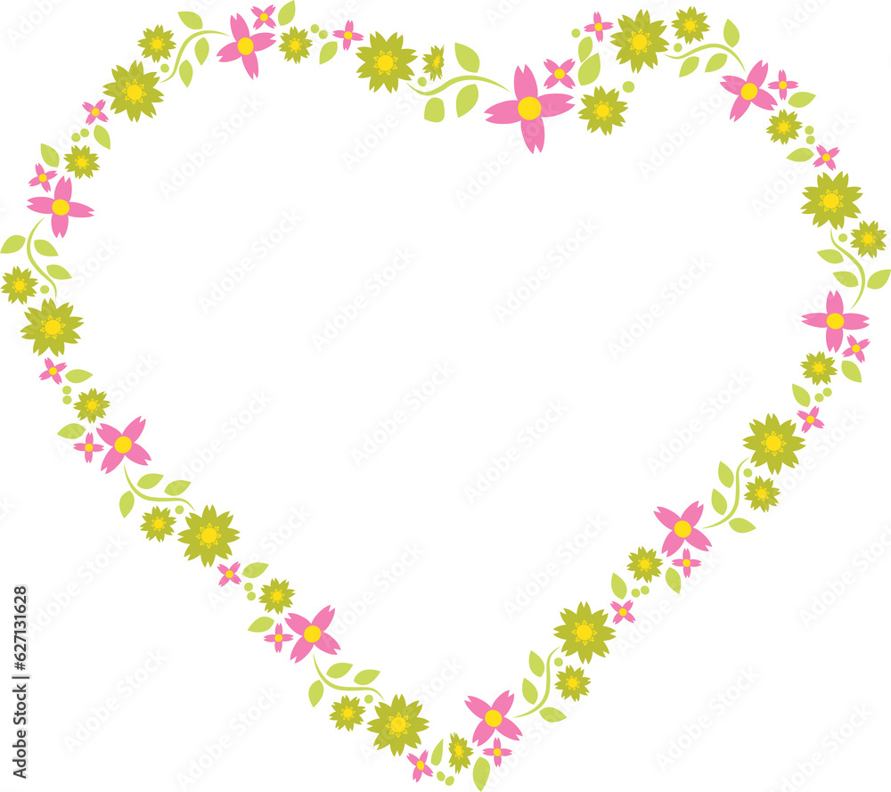 The flower Boarder line for beauty or graphic concept The flower Boarder line for beauty or graphic concept