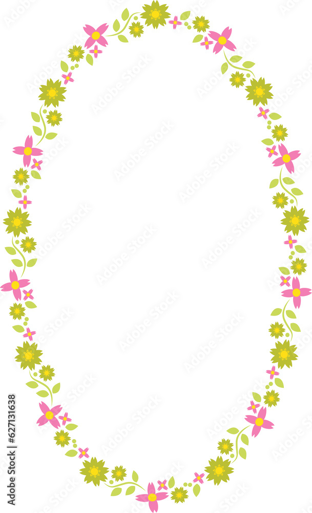 The flower Boarder line for beauty or graphic concept The flower Boarder line for beauty or graphic concept