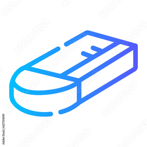 eraser Line Gradient Icon